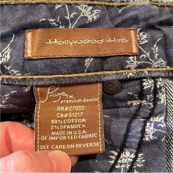 Paige Hollywood Hills Mid Rise Bootcut Stretch Denim Jeans 27 - Picture 8 of 12
